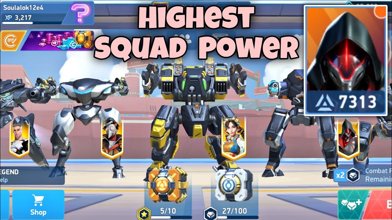 Highest Test Server Squad Power 7K+🔥 7000 + Squad Power Mech Arena