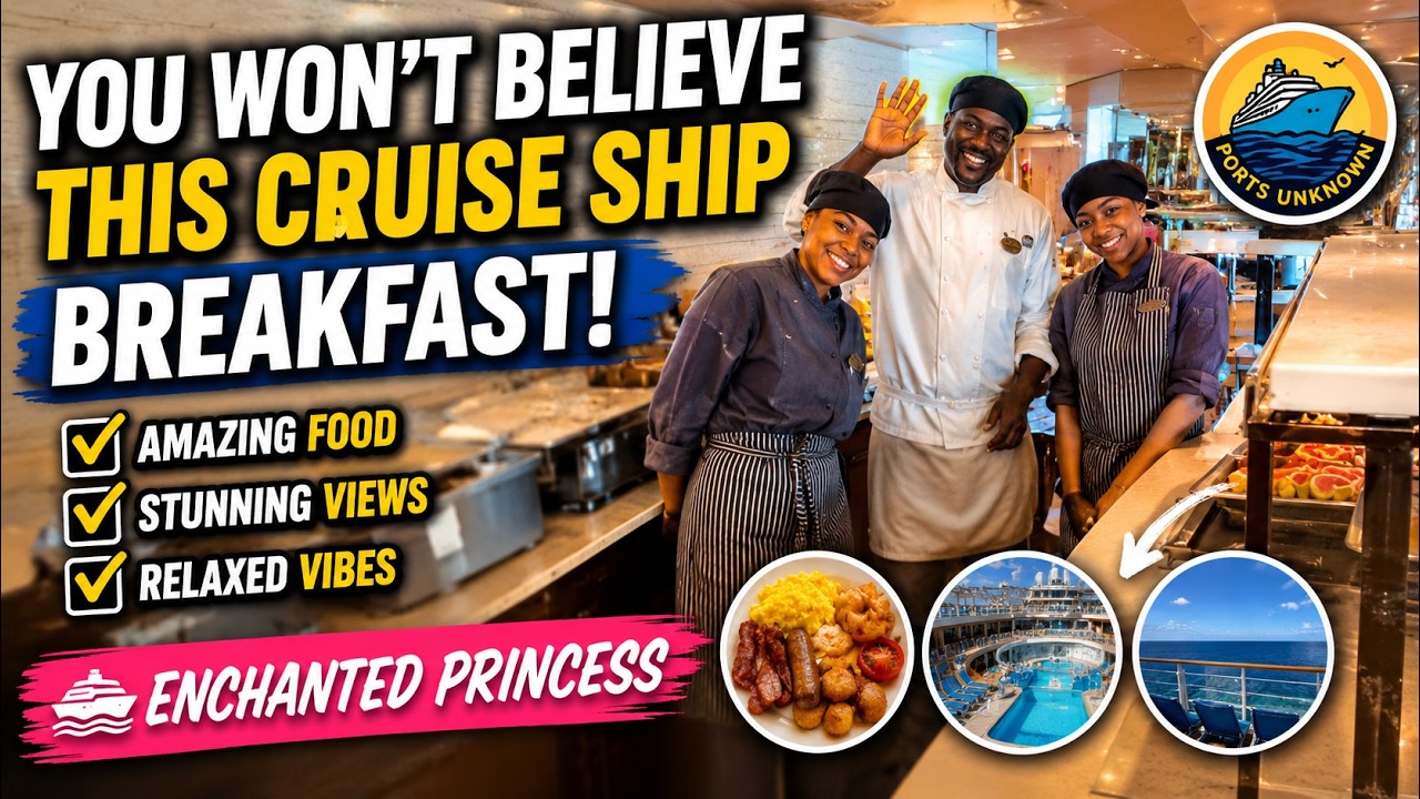 You Won’t Believe This Cruise Ship Breakfast! Enchanted Princess 