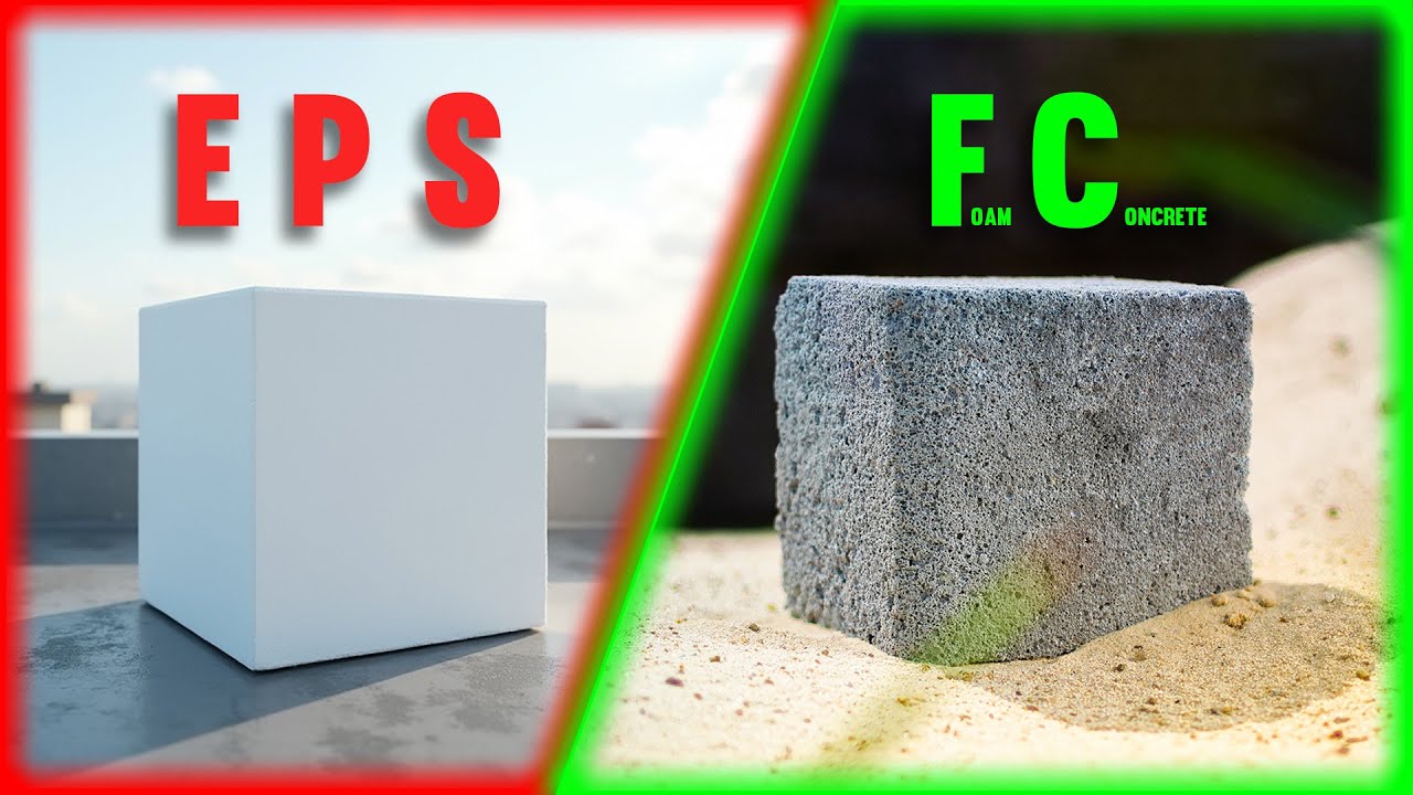 Flat roof insulation. Expanded polystyrene or foam concrete. Which is better?