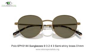 Polo 0PH3144 Sunglasses 9 3 2 4 3 Semi shiny brass 51mm