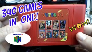 Super 64😮 for Nintendo 64 | 340 Games in 1 Review | N64 Gaming! Mario Kart, Star Wars #n64 screenshot 1