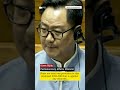 Kiren Rijiju defends FCRA Bill, rejects minority targeting claims