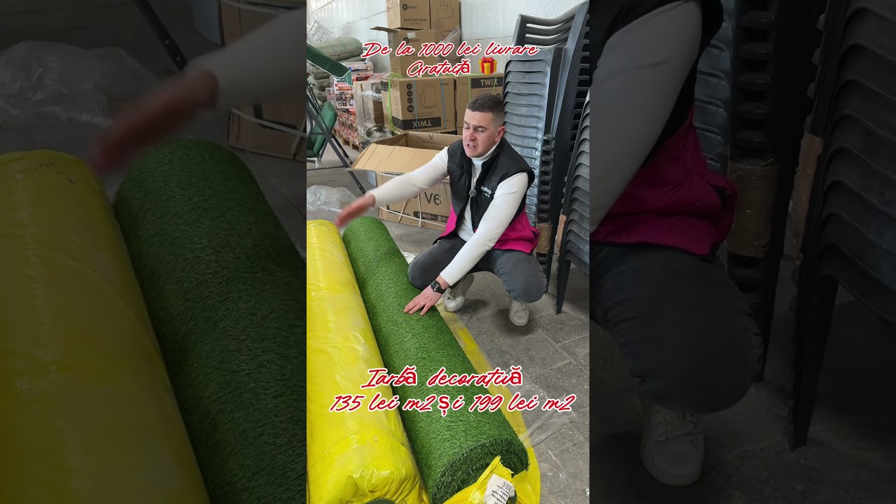 Iarbă artificială decorativă hola greenland 7 mm, verde, 2x1 m (metru liniar)