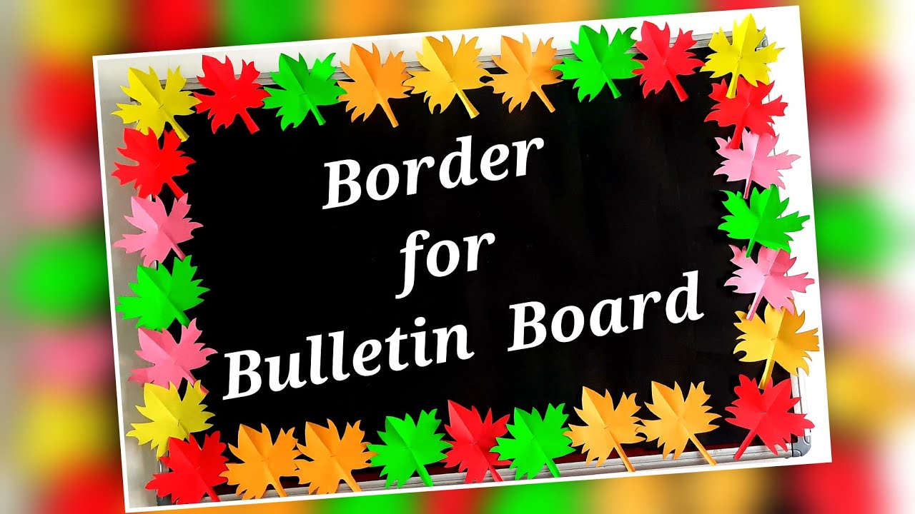 Easy Child Made Bulletin Boards - Artful Borders {Fun-A-Day!}