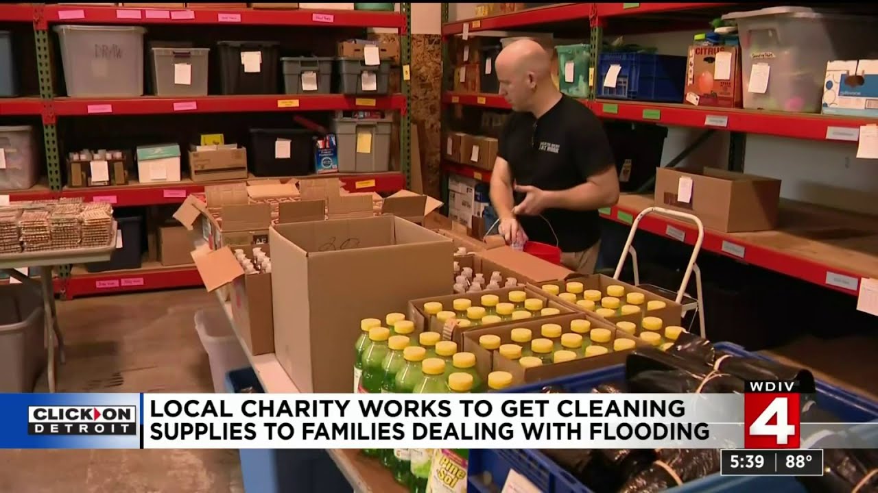 Local charity works to get cleaning supplies to families dealing with flooding