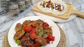 You have to try this!! Best Chicken Kofta - Kebab!!! 🥙with vegetable🌶️