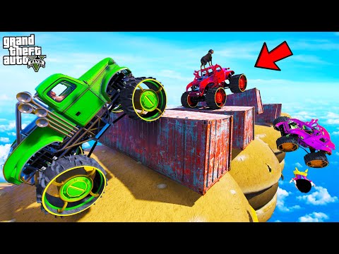 FRANKLIN TRIED IMPOSSIBLE MASSIVE SPEED BUMPS PARKOUR RAMP