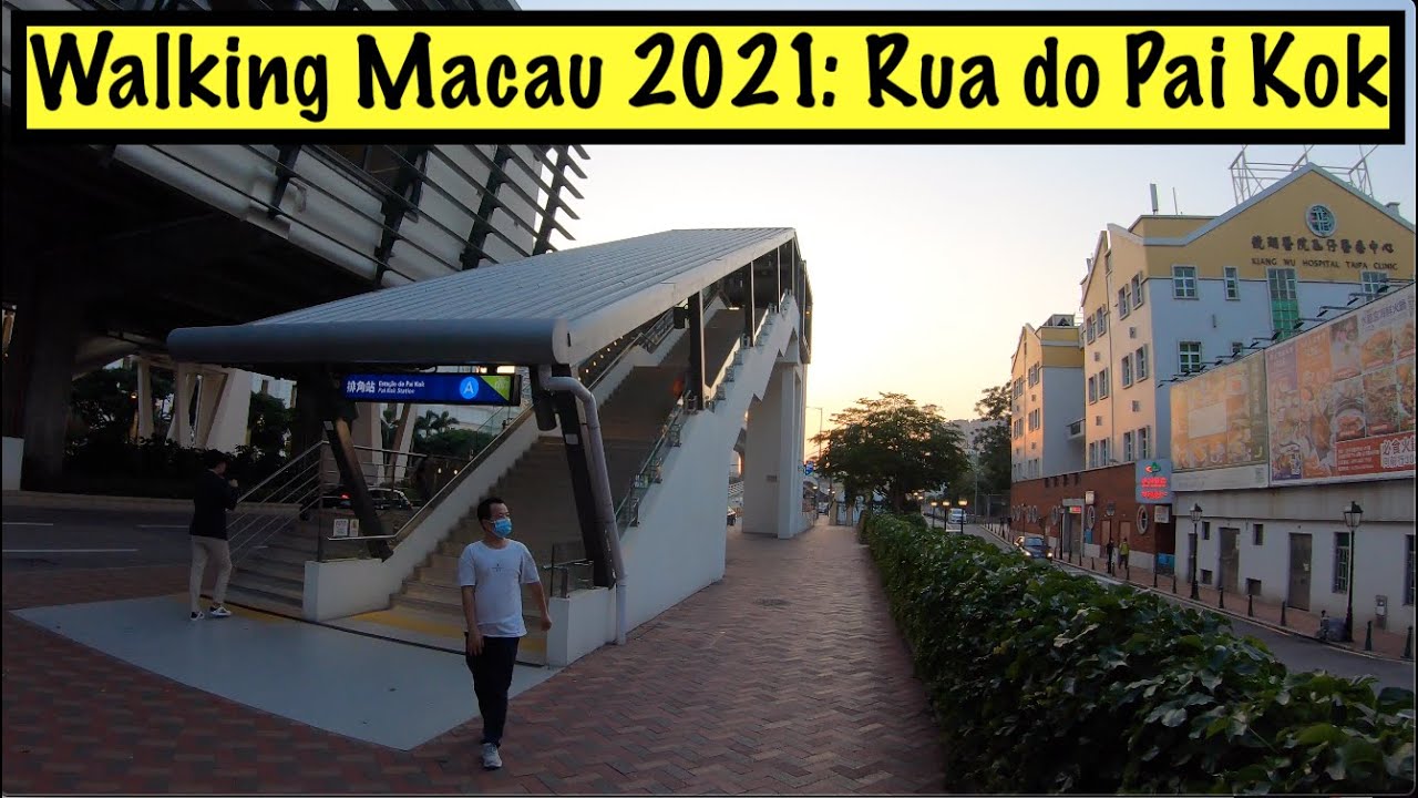 [4K] Walking Macau 2021: Rua do Pai Kok 排角路
