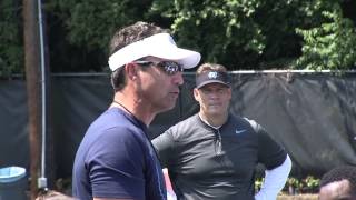 UNC Football: Larry Fedora Mic'd Up at 1st Training Camp Practice - 2015