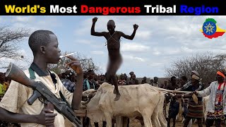 World&#39;s Most Biggest Marriage ceremony in jungle of Africa | Bull jumping in Hamer Tribe