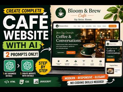 How To Create Website Using AI | Create a Website with ChatGPT in 5 Minutes | 2 Prompts Only
