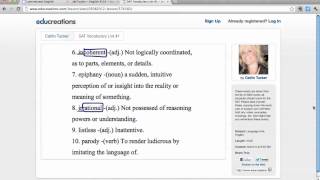 SAT Vocabulary List #1