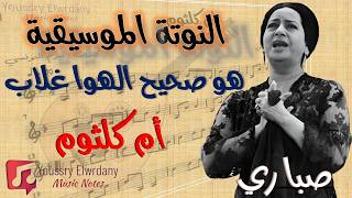 تعليم نوتة  هو صحيح الهوى غلاب  كاملة   لعزف احترافي - اسمعها