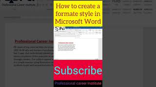 How To Create A Format Style In Ms Word