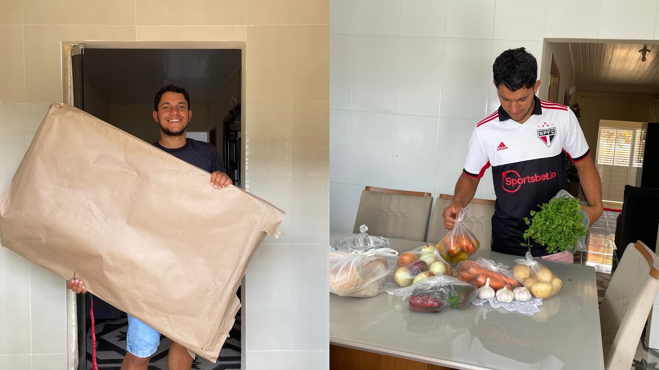 COMPRAMOS MAIS UM ITEM PARA NOSSA CASA + VEJAM O QUE É + COMPREI NOSSAS VERDURAS NA RAINHA NOVAMENTE