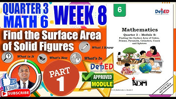 PART 1: Find the Surface Area of Solid Figures II Math 6 Quarter 3 Week 8