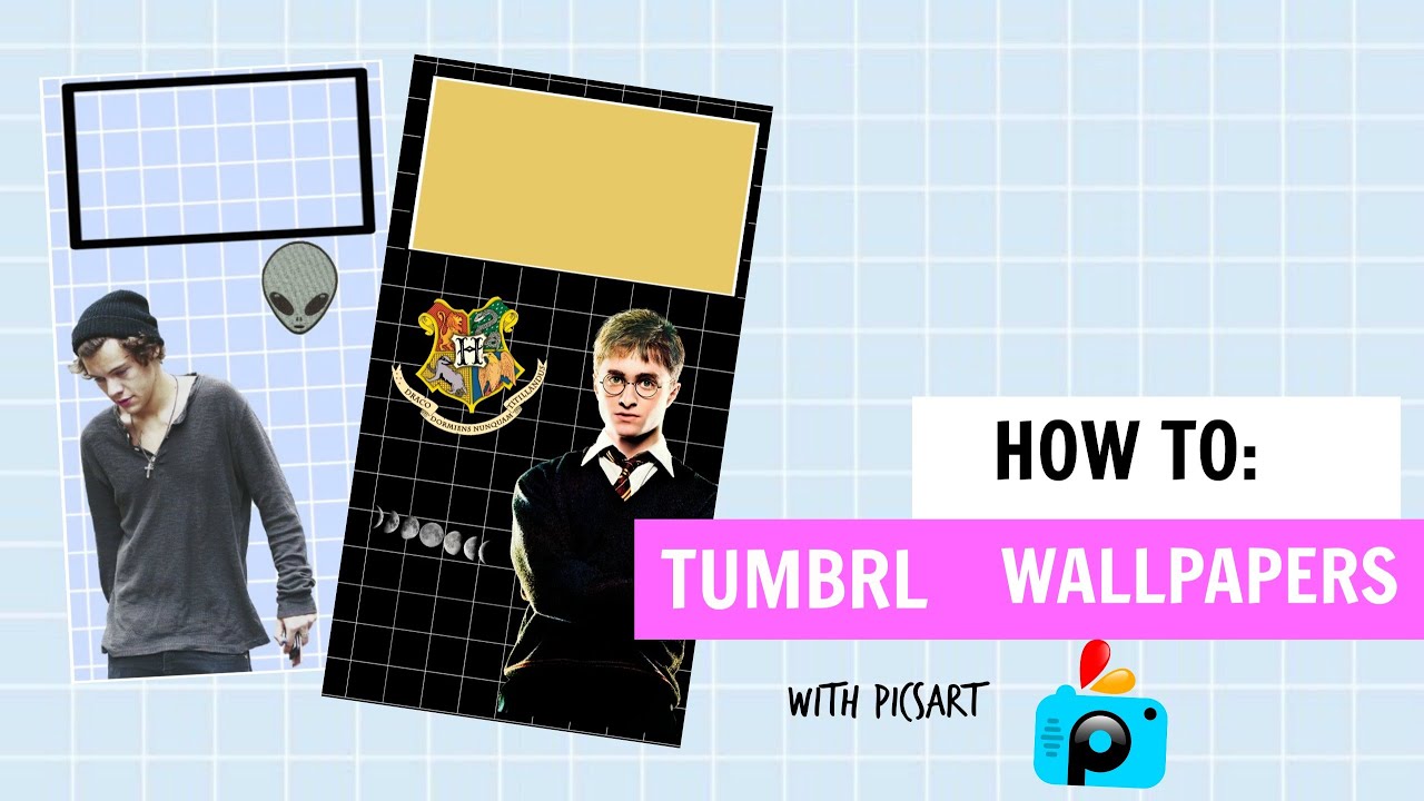 how to TUMBLR WALLPAPERS (PicsArt) YouTube