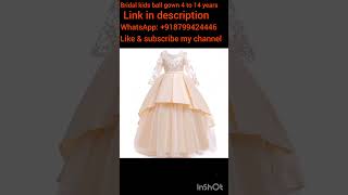 Luxury Birthday & Party Ball Gown for Girls 2025 #KidsBallGown #FlowerGirlGown #LaceGown #PartyWear