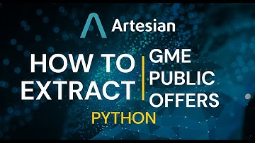 HOW TO: Extract GME Public Offers from Artesian in Python SDK