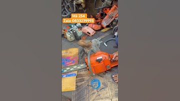 Cưa xích Husqvarna 254 thụy điển ##cuanhat #cuaxang #cuaxich #maycuanhatbai #maycua #husqavarna