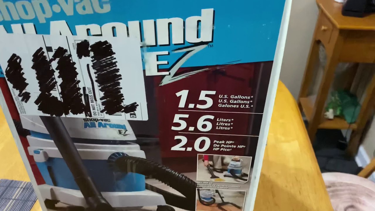 Shop vac all around ez 1.5 gal vacuum 
