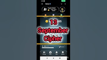 Gemz Daily Cipher 13 September | Gemz Daily Code | Gemz Daily Cipher 13 September | Gemz Cipher