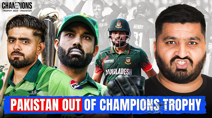 Pakistan 🇵🇰 Officially OUT of The Champions Trophy 2025 as New Zealand defeats Bangladesh |