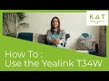 Get to know the Yealink T34W