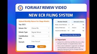 🚀 New EPFO ECR Filing System 2025 #EPFO #PrwithYou #HumHainNaa #EPF #ईपीएफओ #ecr #pfupdate #india