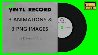 Vinyl Record - Green Screen - Animations & PNG images - [Free Download] Full HD