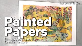Painted Papers: Simple Technique to Create Texture
In this video, Ill walk you through some simple techniques using a variety of supplies see it did you find it to make unique painted papers you can use for collage, card making, and other mixed media projects.
This project was part of a weekly train with my talented friends, @GertCreates and @JustJanese. Be sure to check out their channels for more creative inspiration!
Supplies:
* Watercolors
* Multimedia paper
* Tape
* Kamenskaya Acrylic Inks
* Nova Color paints
* Gel Plate
* Brayer Painted Papers: Simple Technique to Create Texture