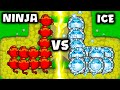 Ninja monkey vs ice tower bloons td battles