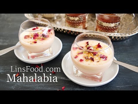 Vegan Muhallebi (Middle Eastern Rose Pudding)