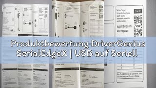Produktbewertung DriverGenius SerialEdgeX | USB auf Seriell Adapter (RS232, DB9) mit 3 LED-Statusanz
