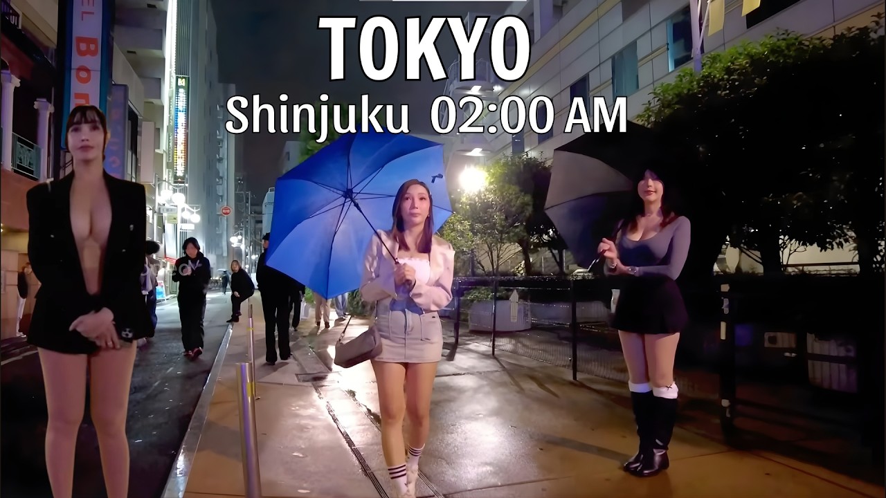 Shinjuku Kabukicho Nightlife - Tokyo Red Light District After  02:00 AM