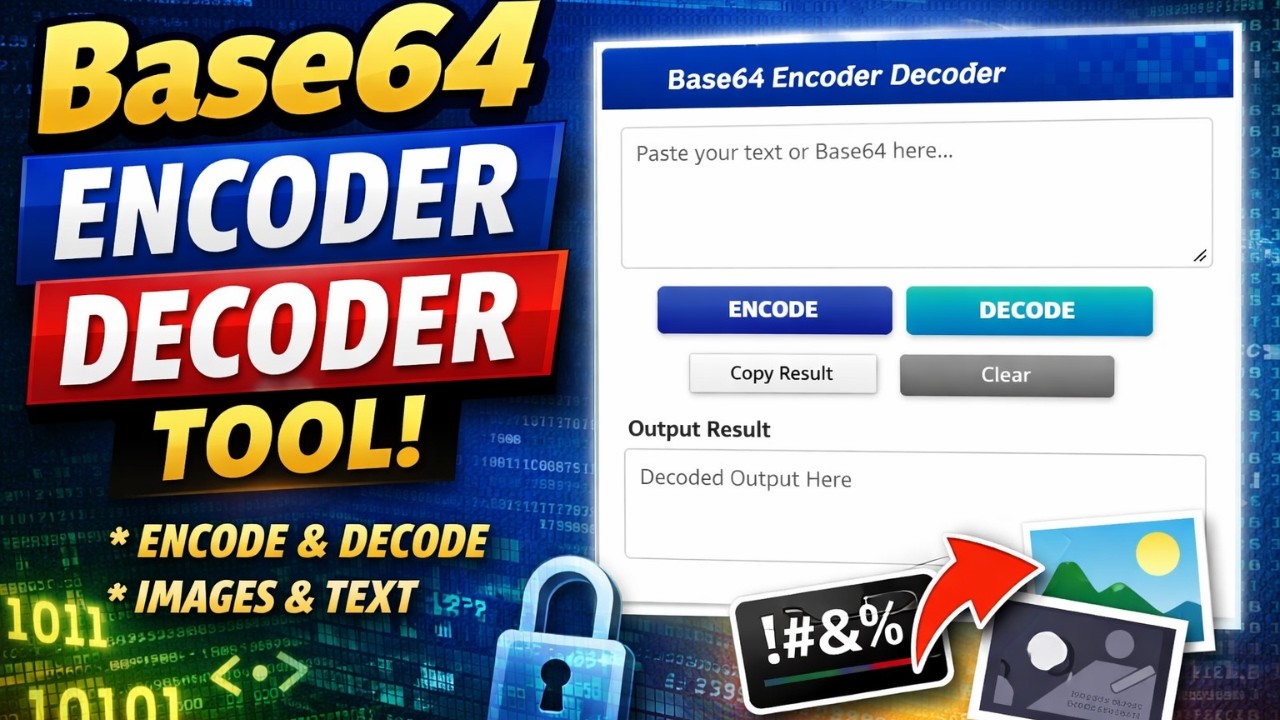 Base64 Encoder Decoder Tool – Encode & Base64 Decode Online (Free Tool ...
