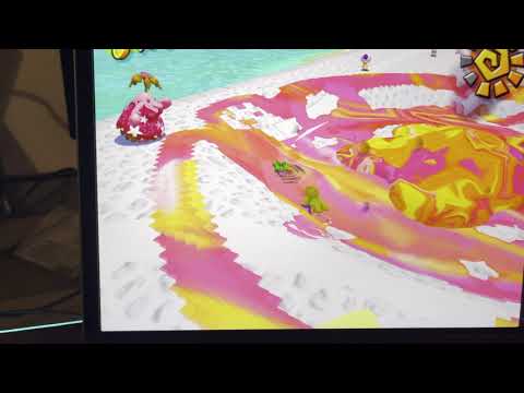 M1 MacBook Air running Super Mario Sunshine on the Dolphin GameCube emulator