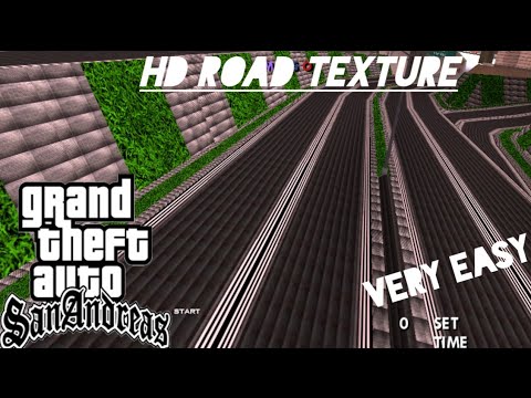 HD road Textures + sidewalk for gta sa Android with full tutorial - YouTube