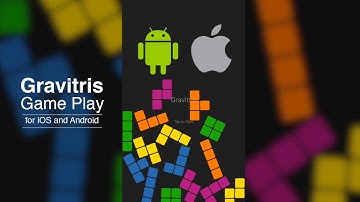 Gravitris - a spin off of the classic Tetris - game play