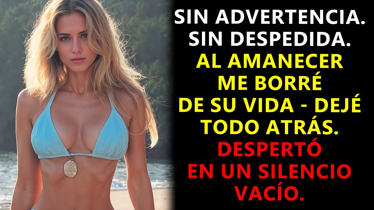 Sin Advertencia, Sin Despedida. Al Amanecer Me Había Borrado De Su Vida, Dejé Todo Atrás.