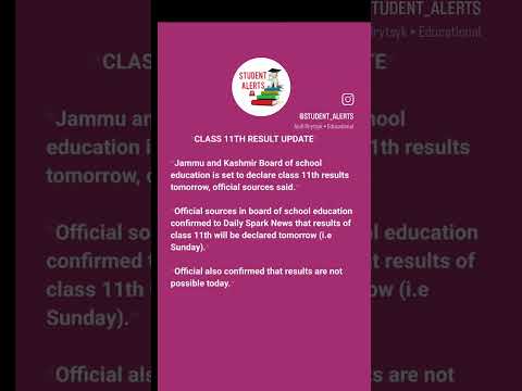 JKBOSE Class 11th