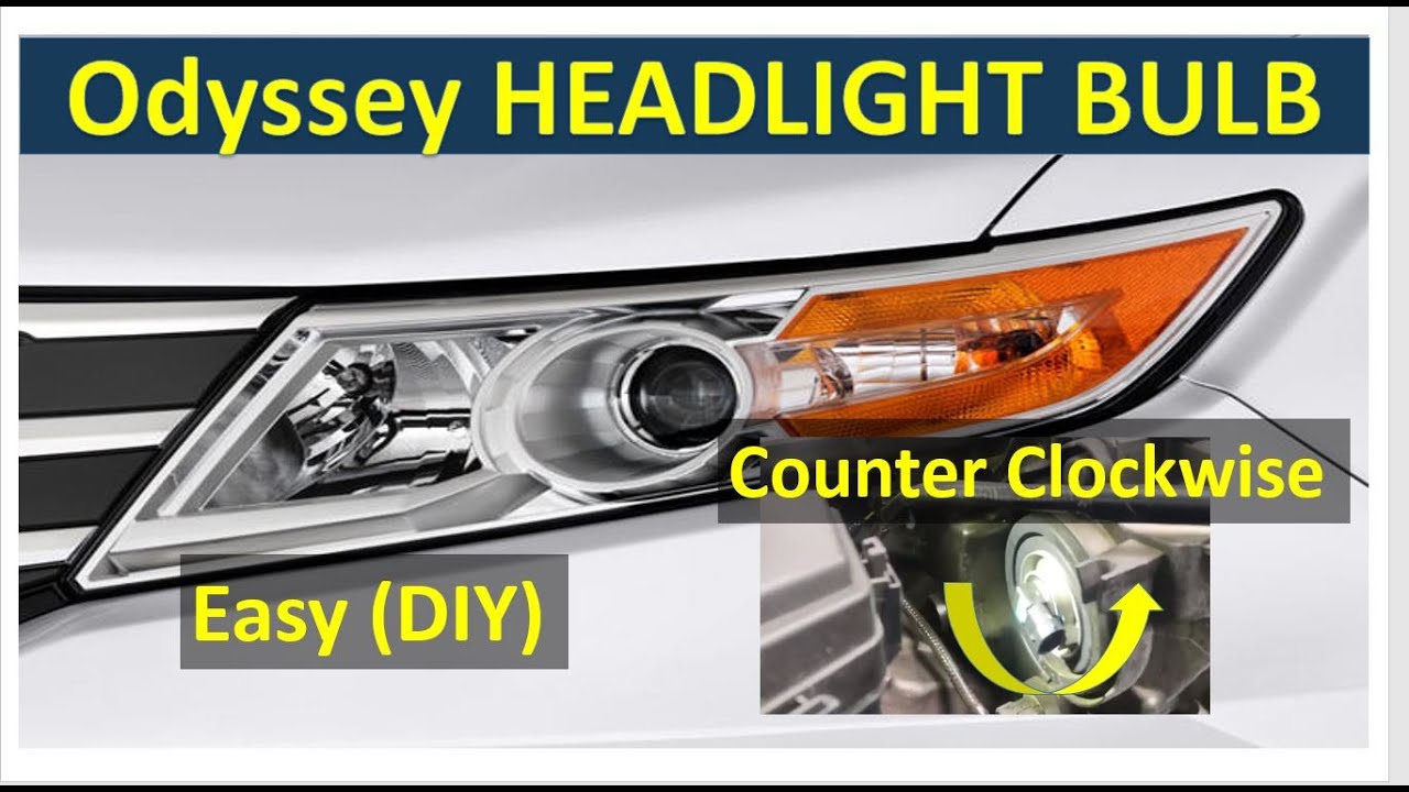 (2011-2017) How to Replace Headlight Bulbs - Honda Odyssey