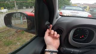 How to Adjust Side Mirrors in Fiat Panda III Cross ( 2012 – 2016 ) | Side Mirrors Position Fiat Panda Wing Mirror