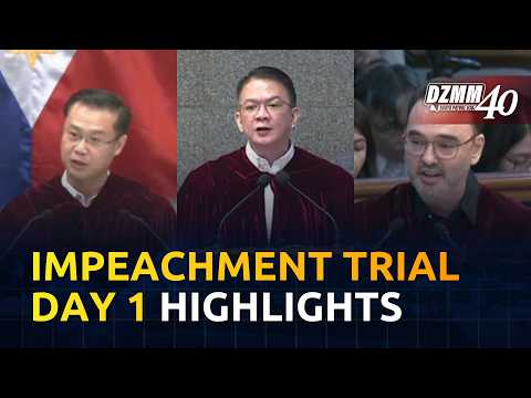 HIGHLIGHTS: VP Sara Duterte Impeachment Trial Day 1 | DZMM (06 July 2026)