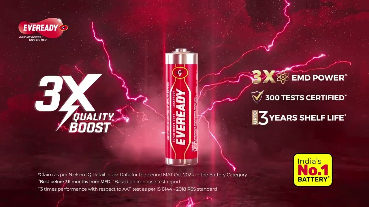 New Eveready batteries I 3x Quality Boost I Tamil 10 Secs
