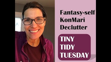 TINY TIDY TUESDAY: Fantasy-self Book Declutter #KonMari Method  #simplify #book #balance #declutter