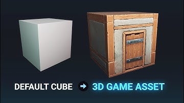 Turn DEFAULT CUBE into 3D GAME ASSET (LOWPOLY) CUBE HUT | Blender and Substance Painter (P1)