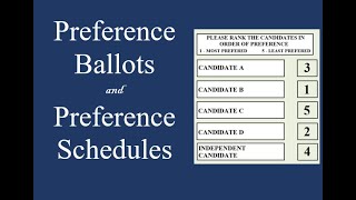 Preference Ballots and Schedules