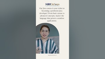 Java Online Training course with Certificate | Java certification classes | H2kInfosys | Free Demo