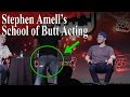 David Ramsey demonstrates "Stephen Amell's School of Butt Acting"